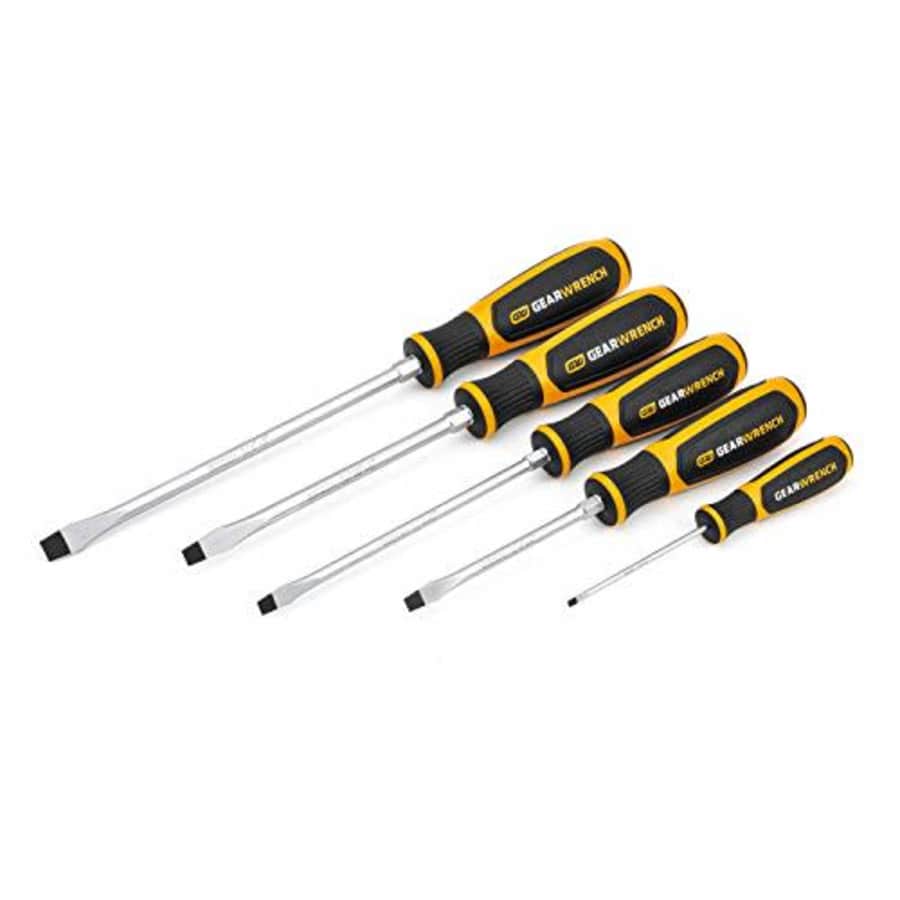 GEARWRENCH 5 Pc. Slotted Dual Material Screwdriver Set - 80053H for $51 GEARWRENCH 5 Pc. Slotted Dual Material Screwdriver Set - 80053H for $51