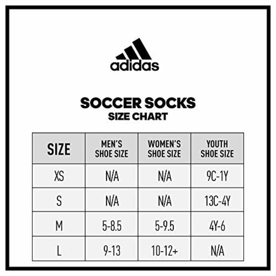 adidas Unisex Metro IV OTC Soccer Socks (1-Pair) for $35