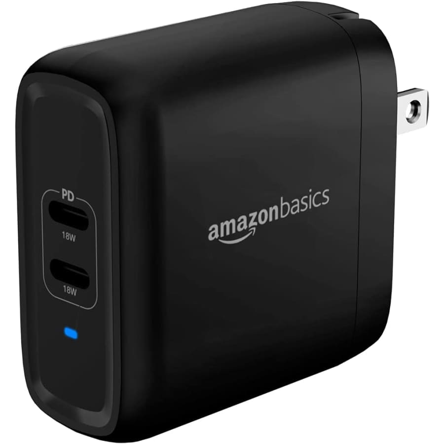 Amazon Basics 36W 2-Port USB-C Wall Charger for $15 Amazon Basics 36W 2-Port USB-C Wall Charger for $15
