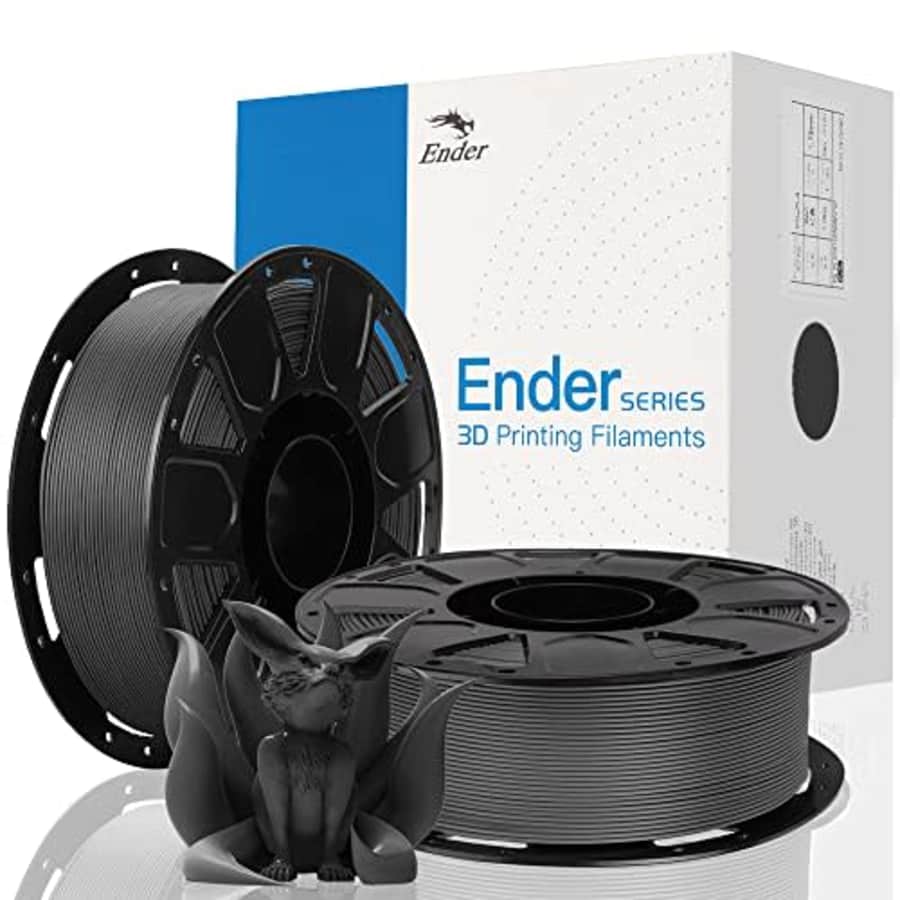Official Creality Ender PLA Filament 1.75mm, 2KG Black 3D Printer Filament No-Tangling, Strong for $31