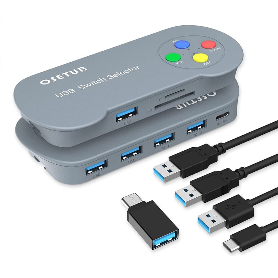 OseTub 5-in-2 USB 3.0 Switch for $9