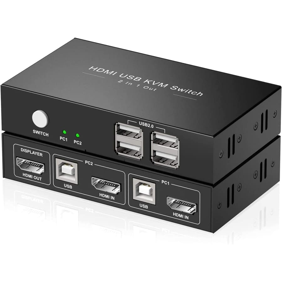 Rybozen 2-Port 4K HDMI KVM Switch for $12
