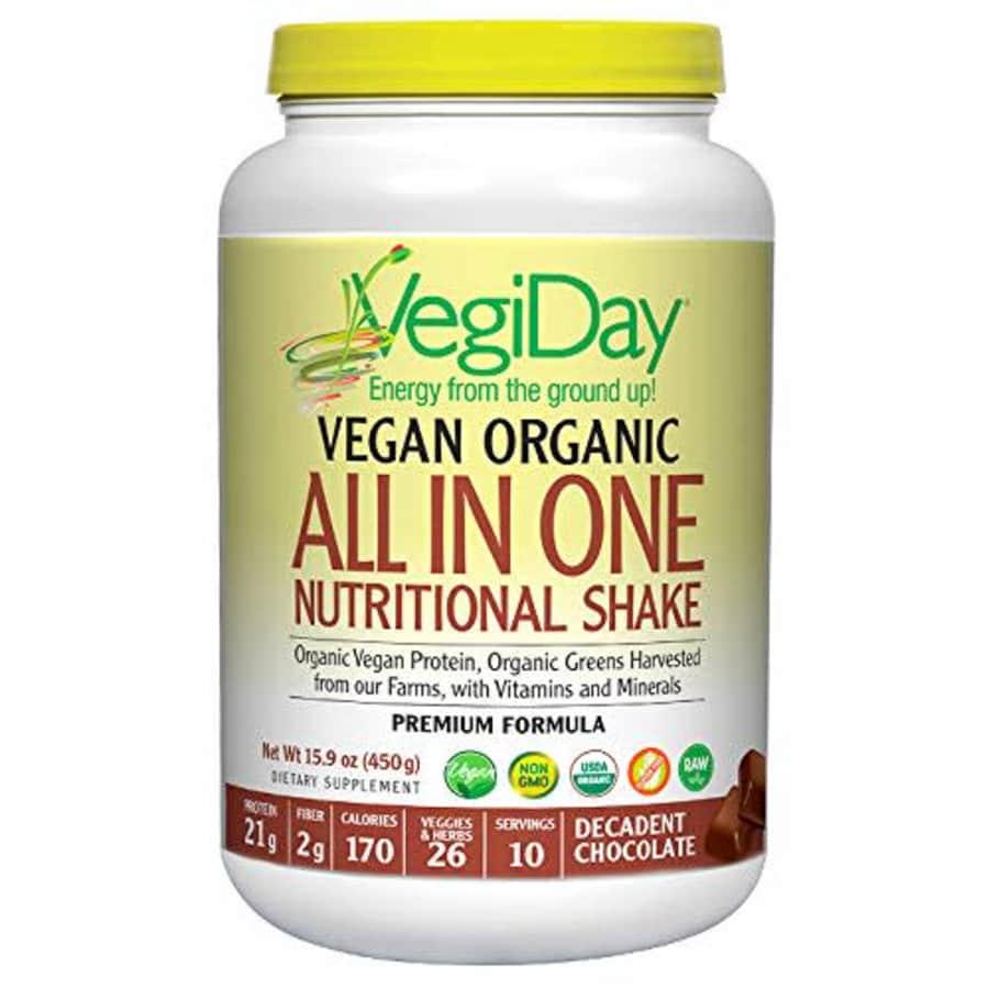 Natural Factors, VegiDay Vegan Organic All in One Shake & Go Raw Vegan Pea Protein with Organic for $29 Natural Factors, VegiDay Vegan Organic All in One Shake & Go Raw Vegan Pea Protein with Organic for $29