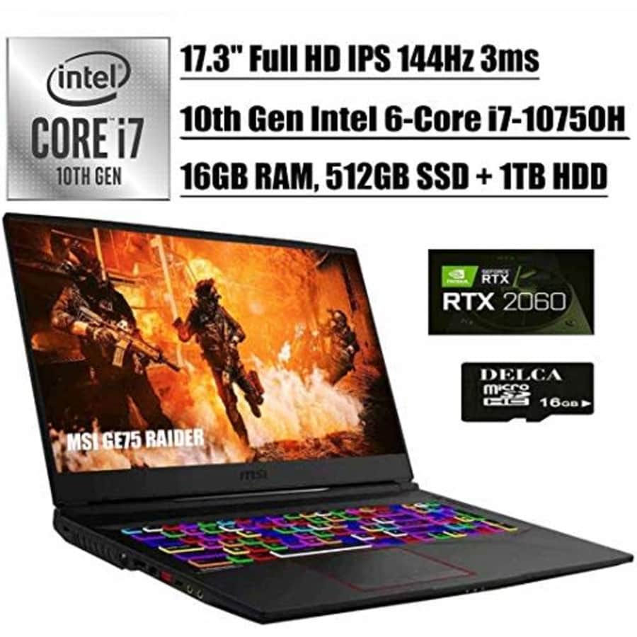 MSI GE75 Raider 2020 Premium Gaming Laptop I 17.3" FHD IPS 144Hz I 10th Gen Intel Hexa-Core for $2,279