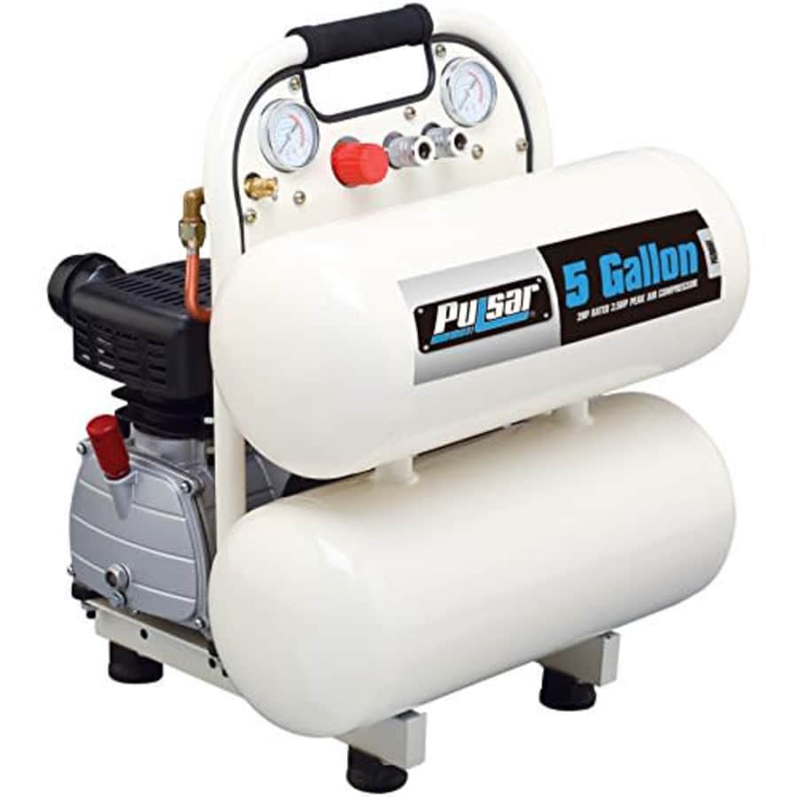 Pulsar PCE6050T Twin Tank Electrical Air Compressor, 5-Gallon for $118 Pulsar PCE6050T Twin Tank Electrical Air Compressor, 5-Gallon for $118