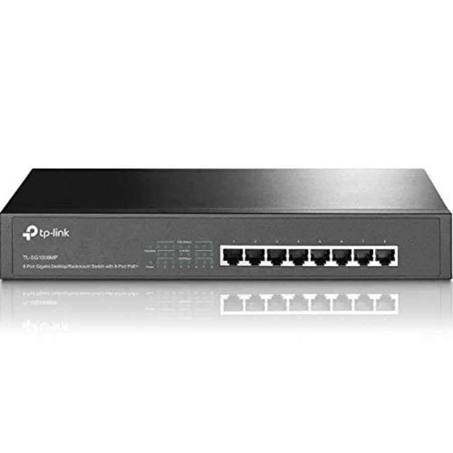 TP-Link 8 Port Gigabit PoE Switch | 8 PoE+ Ports @126W | Plug & Play | Lifetime Protection | for $90