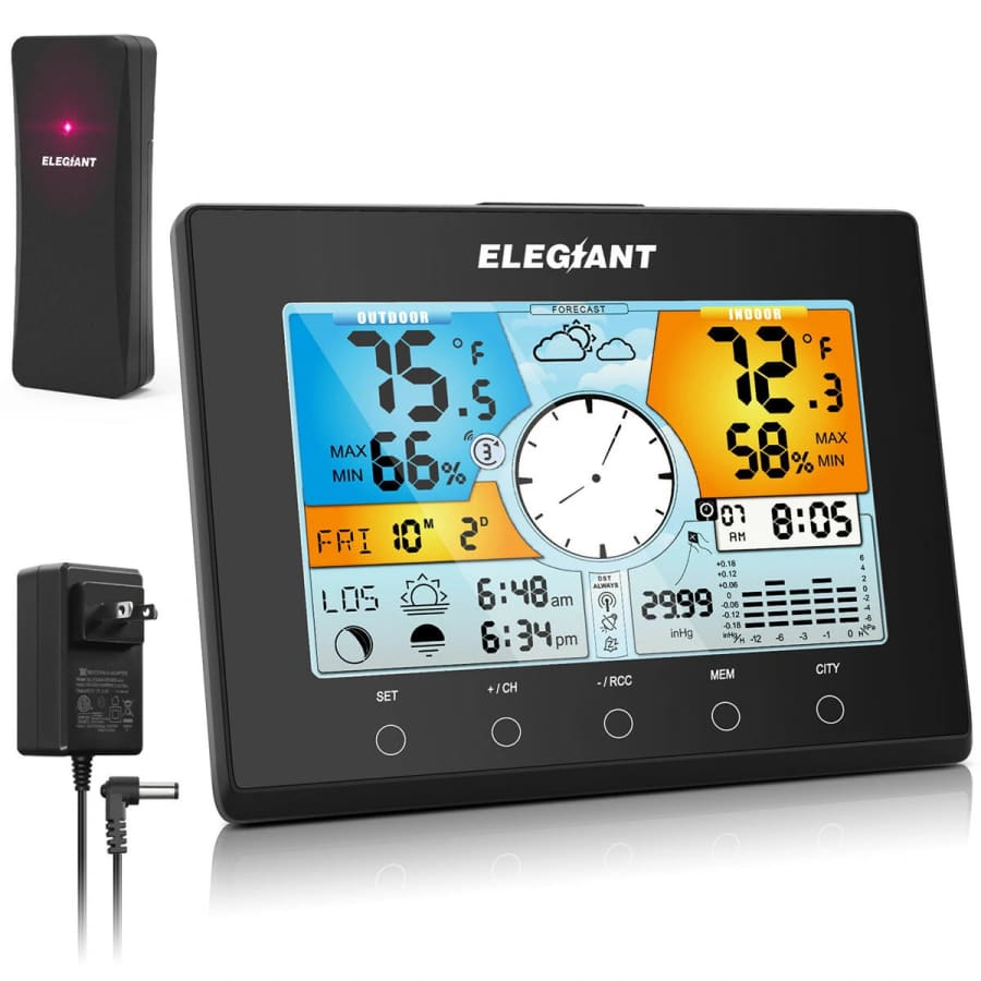 Elegiant Digital Indoor Outdoor Weather Station for $20 Elegiant Digital Indoor Outdoor Weather Station for $20