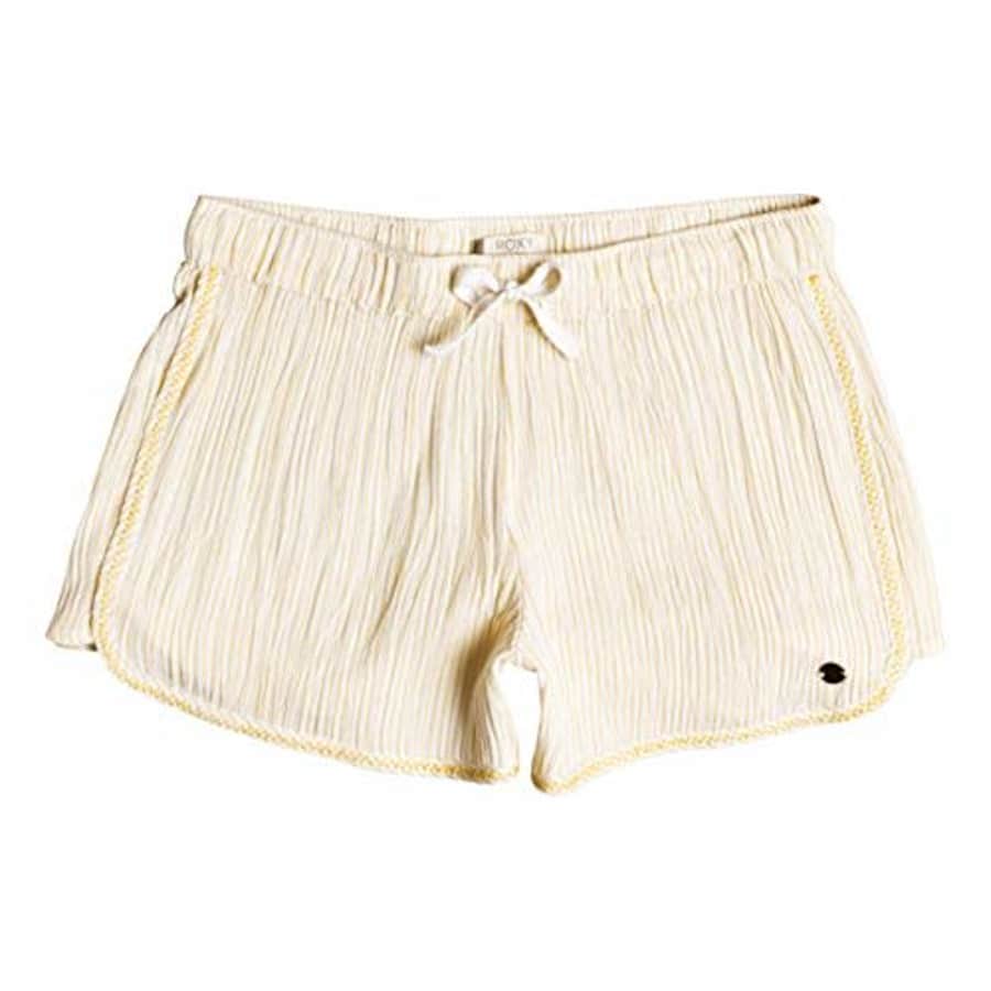 Roxy Girls' Big Sweet Bird Beach Shorts, Banana Dotted Lines, 4 for $26