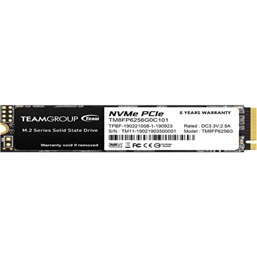 Teamgroup 256GB NVMe M.2 SSD for $24