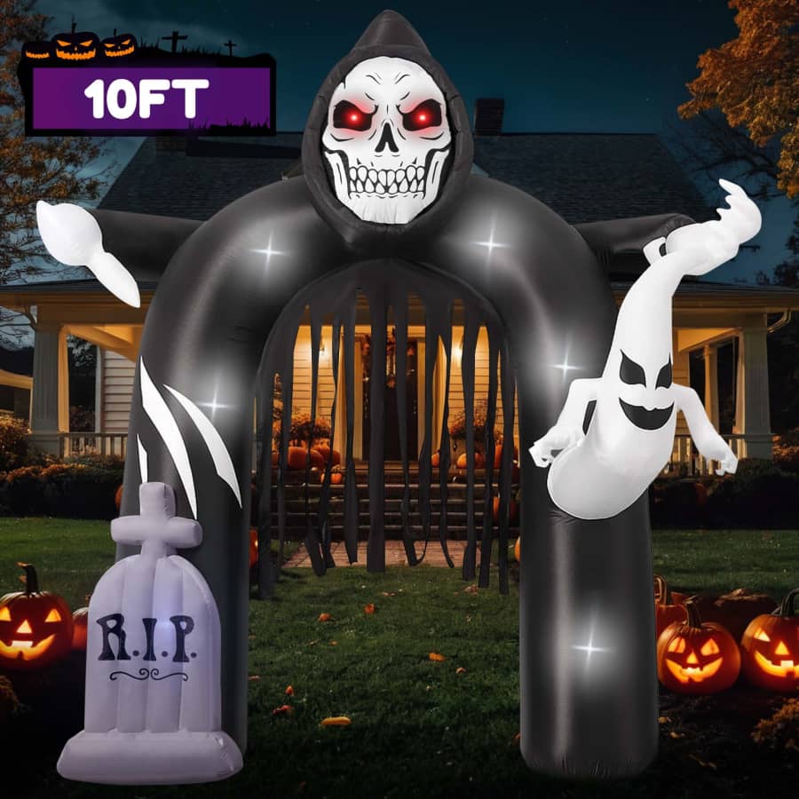 GVDV 10-Foot Inflatable Halloween Ghost Archway for $35 GVDV 10-Foot Inflatable Halloween Ghost Archway for $35