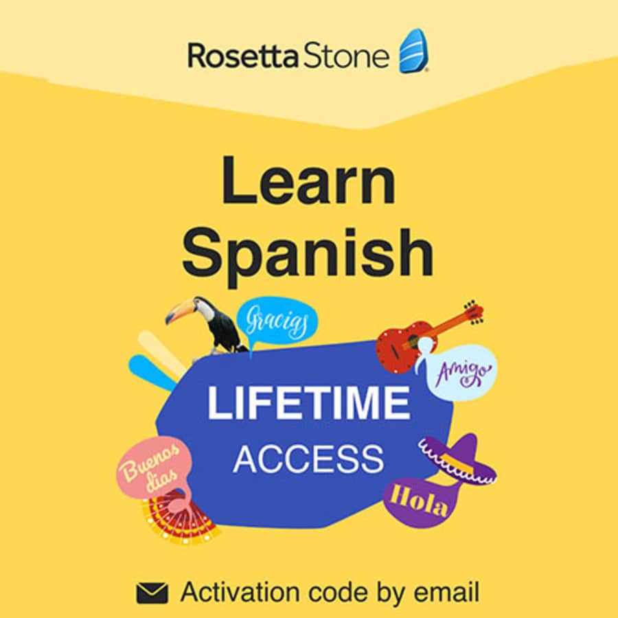 Rosetta Stone: Lifetime Subscription to Learn Spanish (Latin American): $83.99