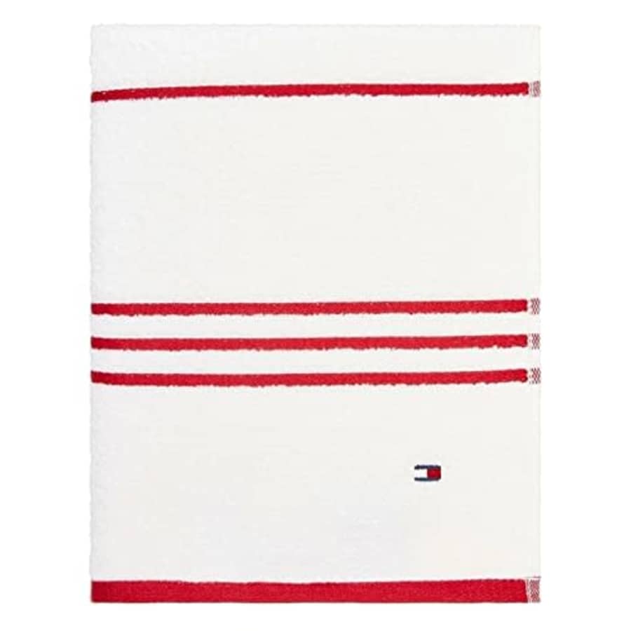 Tommy Hilfiger Modern American Stripe 574 GSM Dobby 1 Piece Bath Towel, 30 X 56 Inches, 100% Cotton for $11 Tommy Hilfiger Modern American Stripe 574 GSM Dobby 1 Piece Bath Towel, 30 X 56 Inches, 100% Cotton for $11