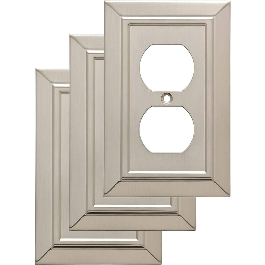 Franklin Brass Classic Architecture Single Duplex Wall Plate 3-Pack for $13