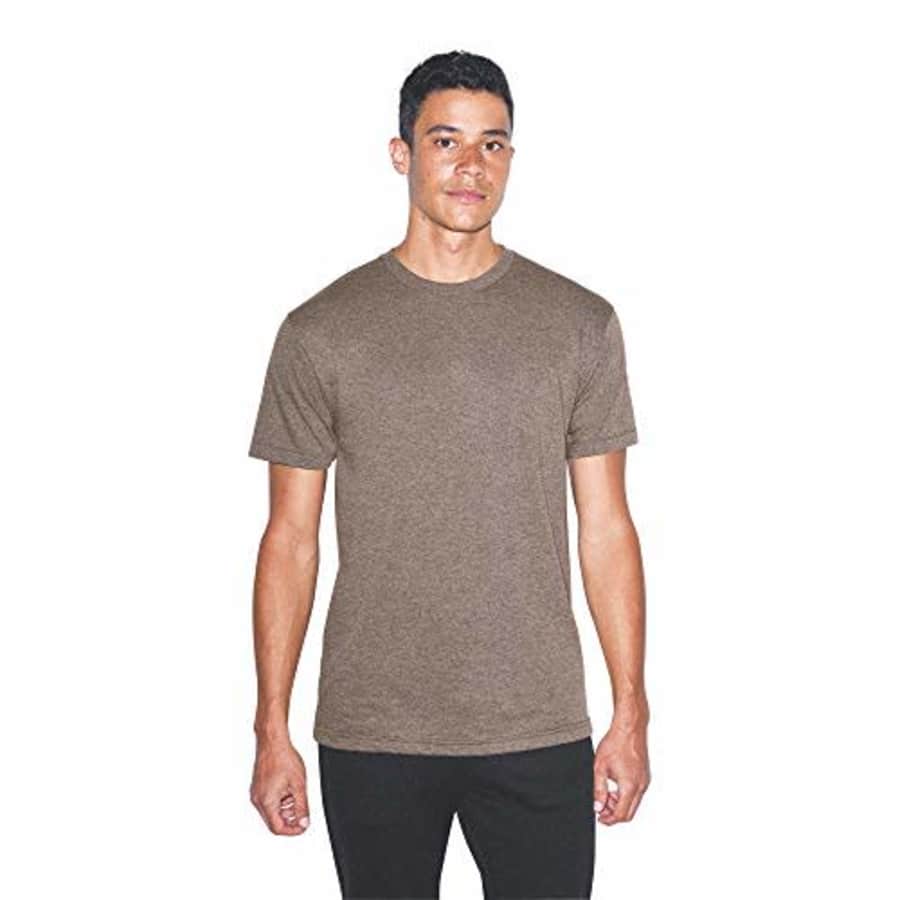 American Apparel Men's Blend Crewneck Short Sleeve Track T-Shirt, 2-Pack, Tri-Coffee, X-Small for $11 American Apparel Men's Blend Crewneck Short Sleeve Track T-Shirt, 2-Pack, Tri-Coffee, X-Small for $11