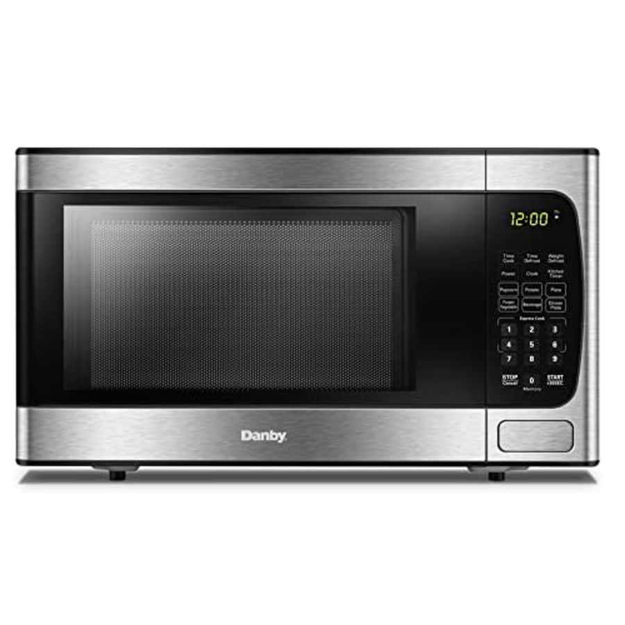 Danby DBMW0924BBS 0.9 Cu.Ft. CounterTop Microwave In Black Stainless Steel - 900 Watts, Small for $122 Danby DBMW0924BBS 0.9 Cu.Ft. CounterTop Microwave In Black Stainless Steel - 900 Watts, Small for $122