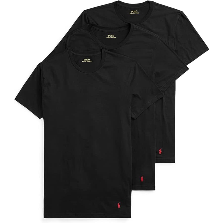 Polo Ralph Lauren Men's Classic Fit Crew T-Shirt 3-Pack for $32 Polo Ralph Lauren Men's Classic Fit Crew T-Shirt 3-Pack for $32