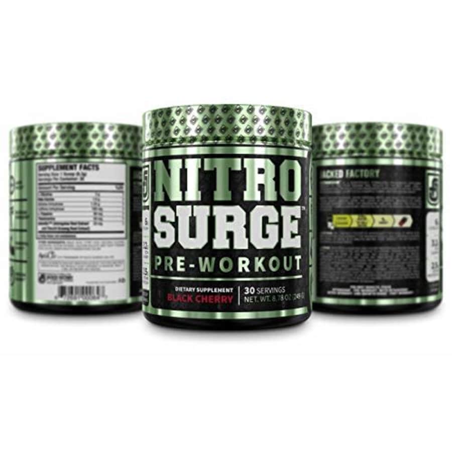 Jacked Factory NITROSURGE Pre Workout Supplement - Endless Energy, Instant Strength Gains, Clear Focus, Intense for $26 Jacked Factory NITROSURGE Pre Workout Supplement - Endless Energy, Instant Strength Gains, Clear Focus, Intense for $26