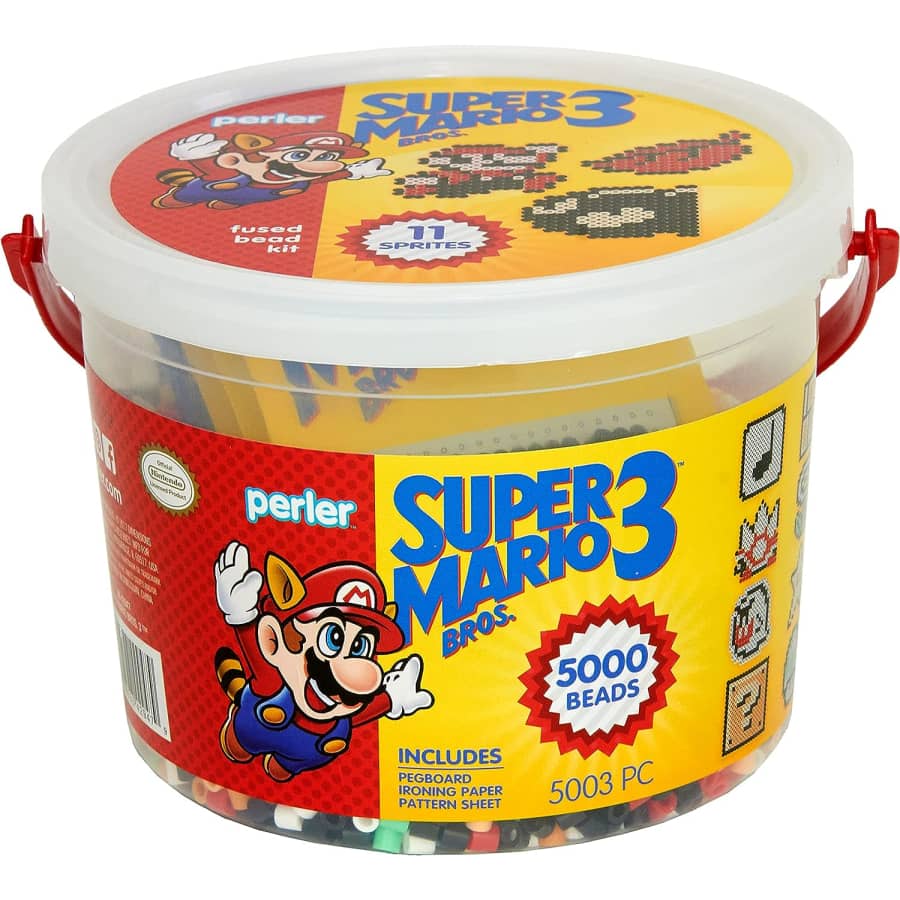 Perler Craft Super Mario Bead Bucket 5,003-Piece Activity Kit: $11.46 Perler Craft Super Mario Bead Bucket 5,003-Piece Activity Kit: $11.46