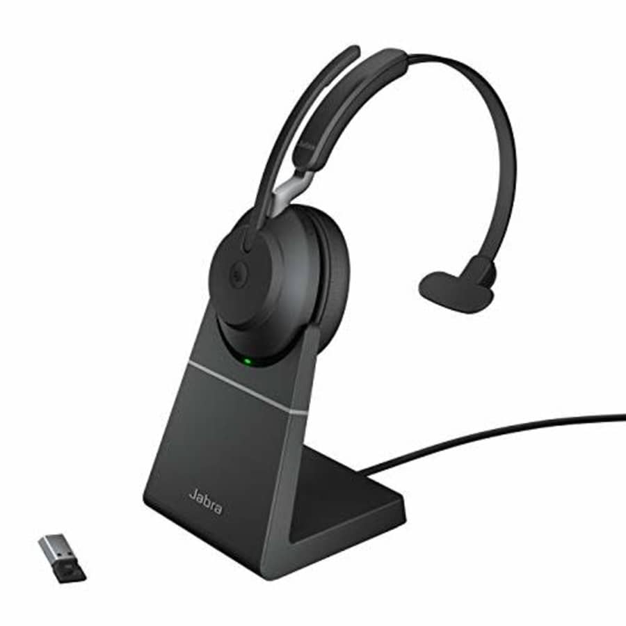 Jabra Evolve2 65 USB-A MS Mono with Charging Stand - Black Wireless Headset/Music Headphones for $256 Jabra Evolve2 65 USB-A MS Mono with Charging Stand - Black Wireless Headset/Music Headphones for $256
