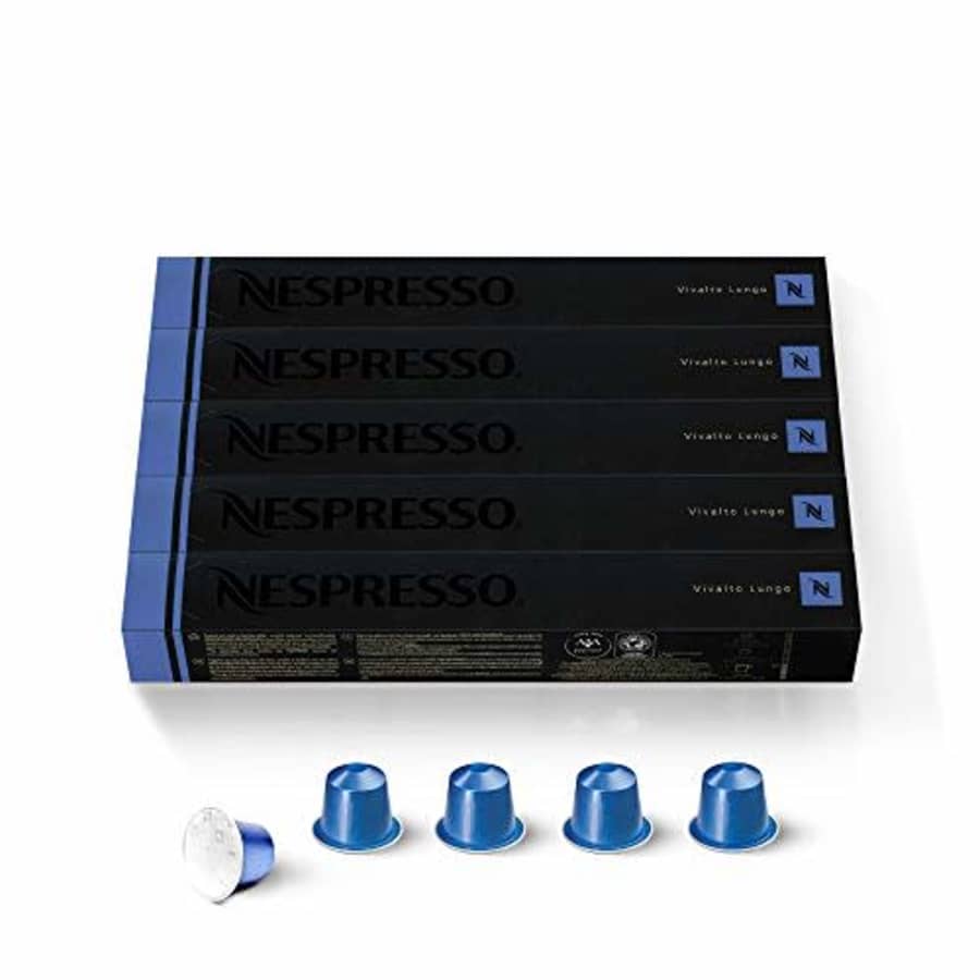 Nespresso Capsules OriginalLine, Vivalto Lungo, Medium Roast Coffee, 50 Count Coffee Pods, Brews for $43 Nespresso Capsules OriginalLine, Vivalto Lungo, Medium Roast Coffee, 50 Count Coffee Pods, Brews for $43