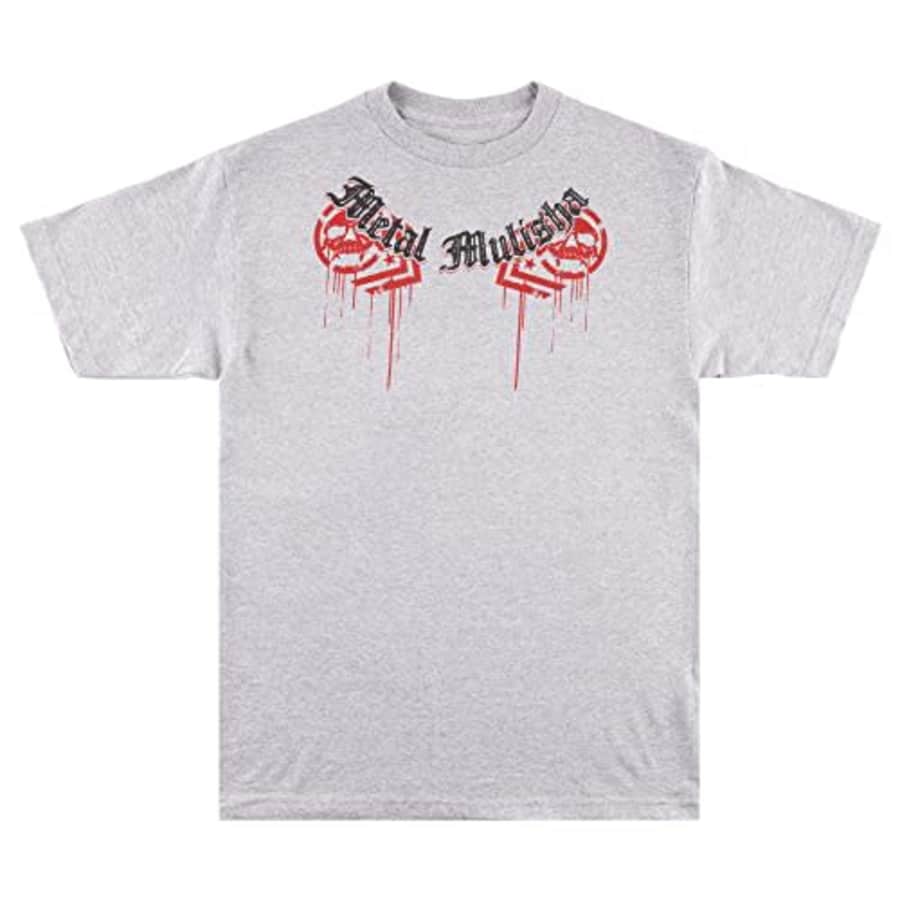 Metal Mulisha Men's Collar T-Shirt, Athletic Heather, 4X Large for $19 Metal Mulisha Men's Collar T-Shirt, Athletic Heather, 4X Large for $19