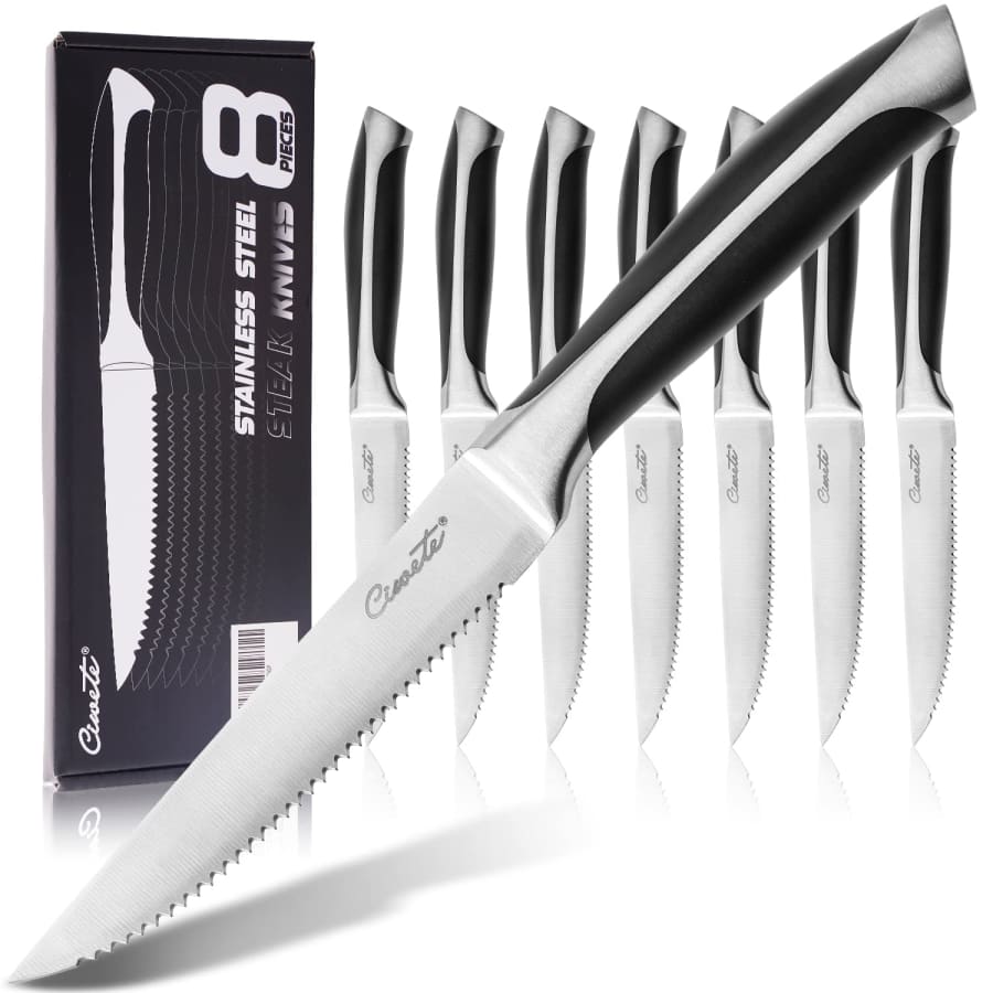 Ciwete Serrated Steak Knives 8-Pack for $35
