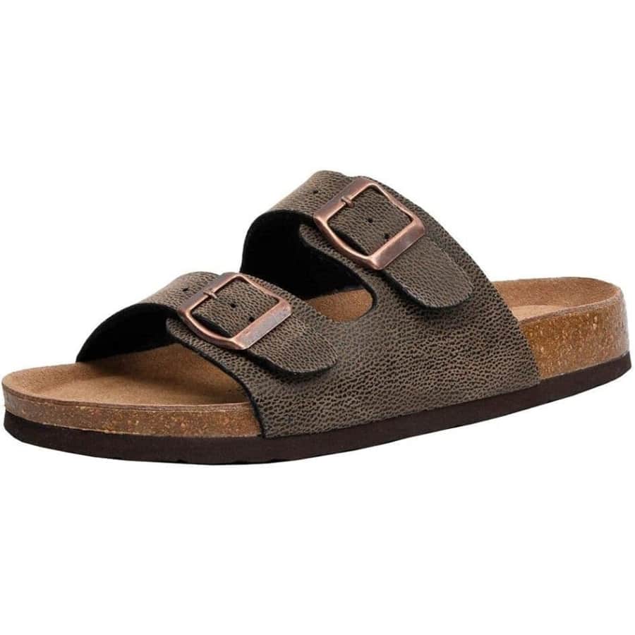 Cushionaire Women's Lane Cork Footbed Sandal for $30