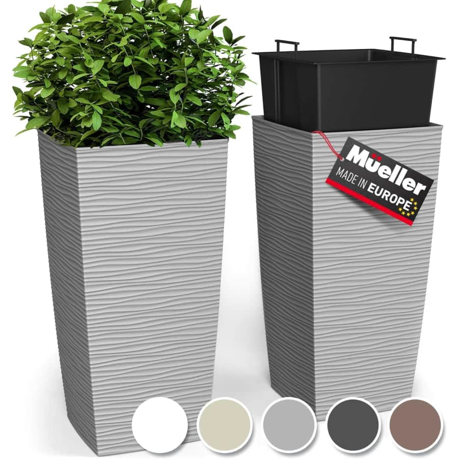 Mueller M-Resin 24" Heavy Duty Planter 2-Pack for $80