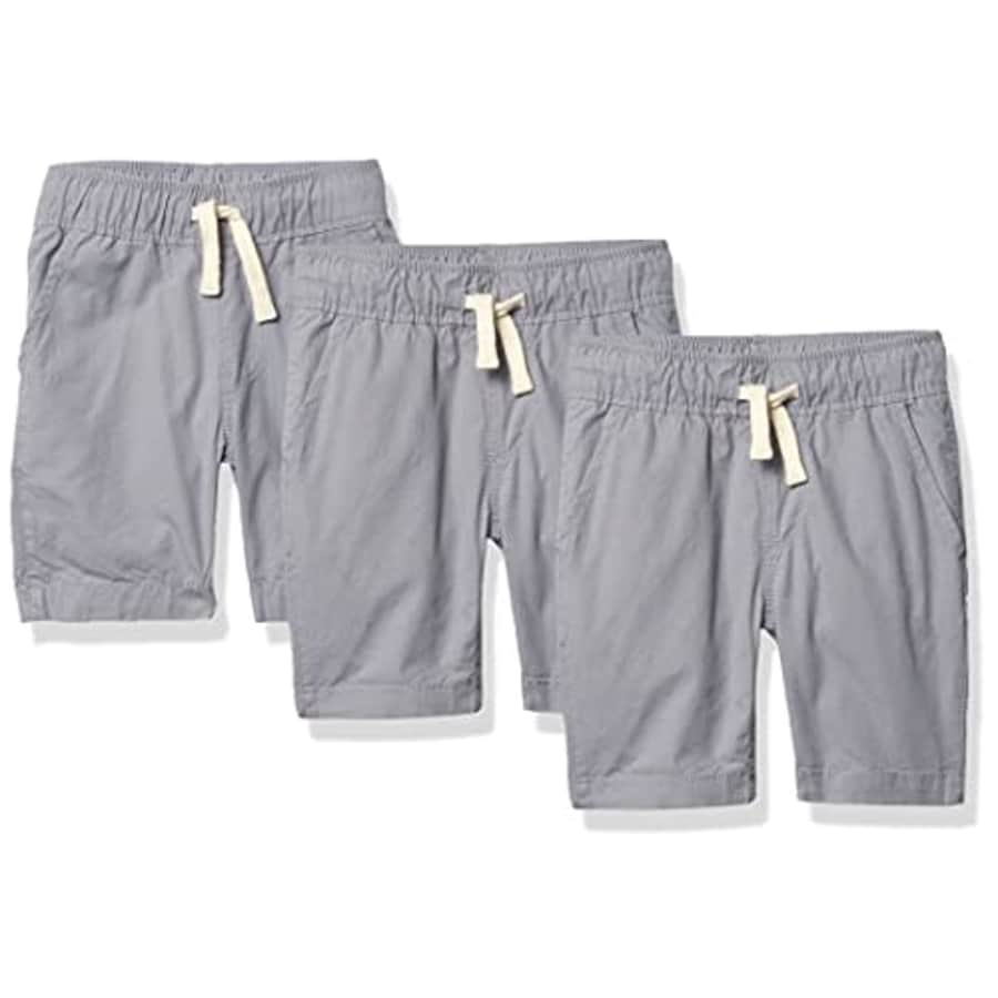 The Children's Place boys Pull On Jogger Shorts, FIN GRAY, 5 for $19