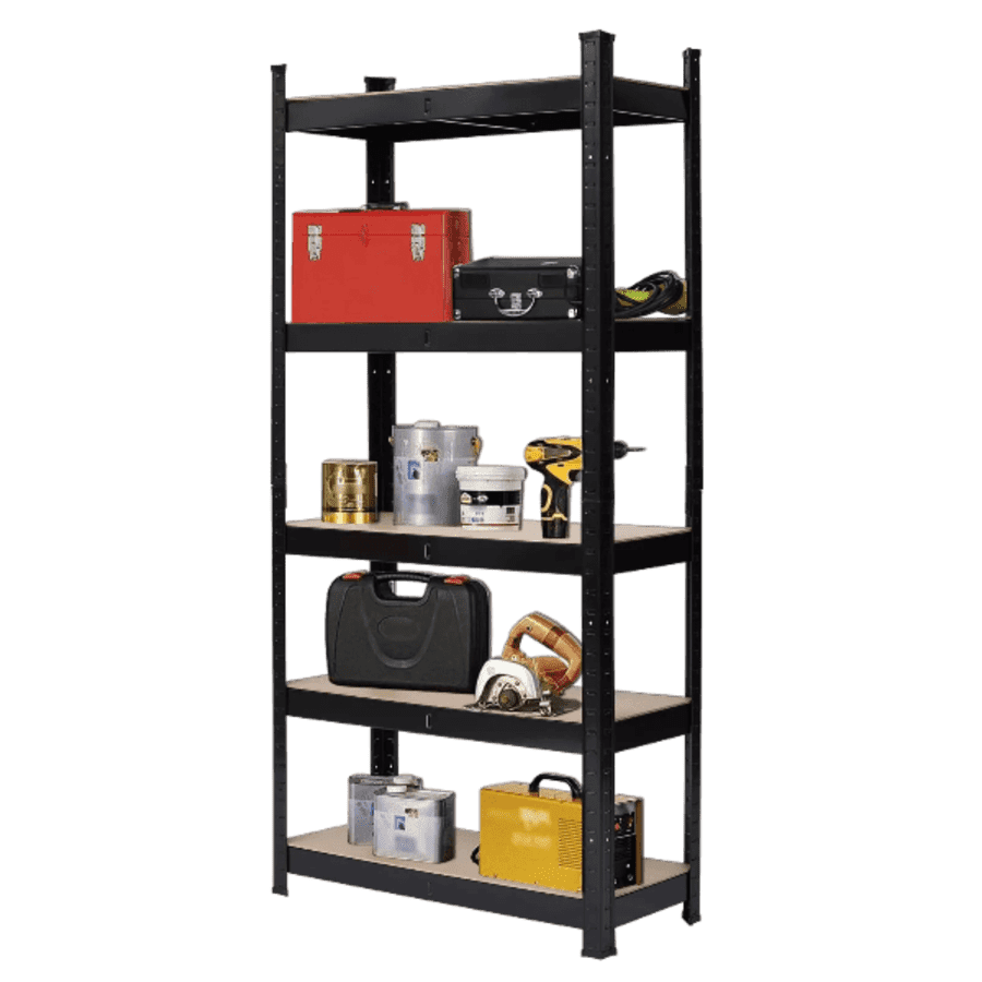 Heavy Duty 5-Tier Shelf Garage Shelving Unit Rack Storage for $39 Heavy Duty 5-Tier Shelf Garage Shelving Unit Rack Storage for $39
