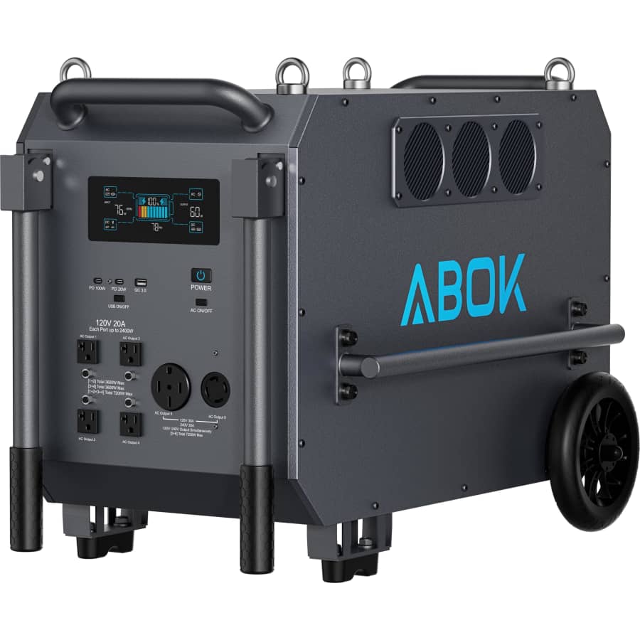 Abok Ark7200 Portable Power Station for $3,500