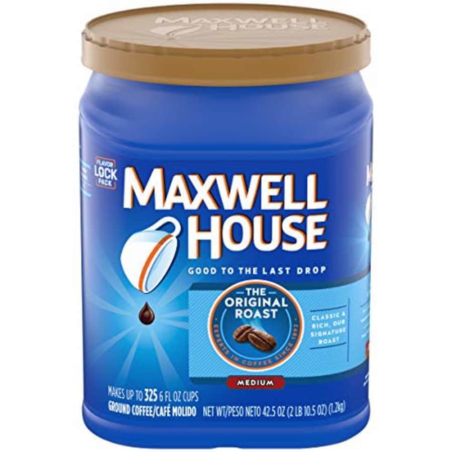 Maxwell House Original Medium Roast Ground Coffee (42.5 oz Canister) for $16