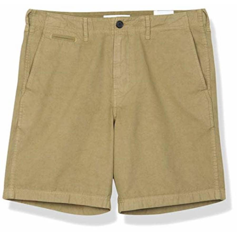 Billy Reid Men's Clyde Chino Shorts, Olive Pima Cotton, 38 for $79