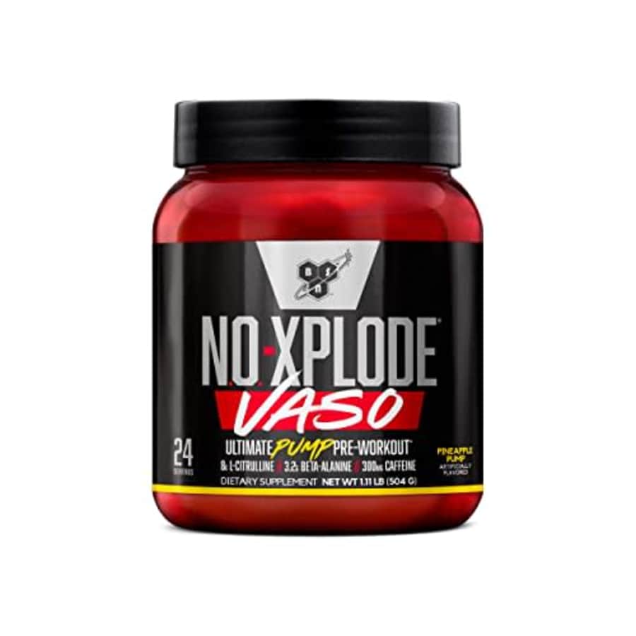 BSN N.O.-XPLODE Vaso Pre Workout Powder with 8g of L-Citulline and 3.2g Beta-Alanine and Energy, for $32 BSN N.O.-XPLODE Vaso Pre Workout Powder with 8g of L-Citulline and 3.2g Beta-Alanine and Energy, for $32