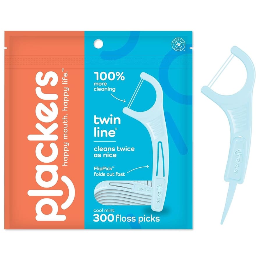 Plackers Twin-Line Dental Flossers 300-Pack for $5.86 via Sub & Save