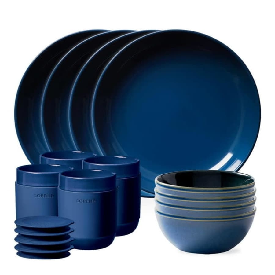 Corelle Stoneware 16-Piece Dinnerware Set for $40 Corelle Stoneware 16-Piece Dinnerware Set for $40