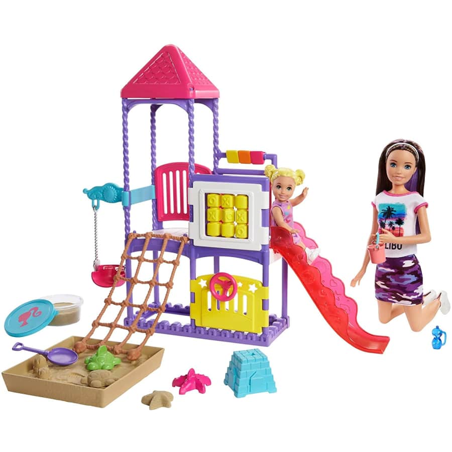 Barbie Skipper Babysitters Inc. Climb 'N Explore Playground Dolls & Playset for $36 Barbie Skipper Babysitters Inc. Climb 'N Explore Playground Dolls & Playset for $36