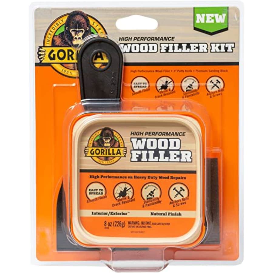 Gorilla High Performance Wood Filler Kit for $12