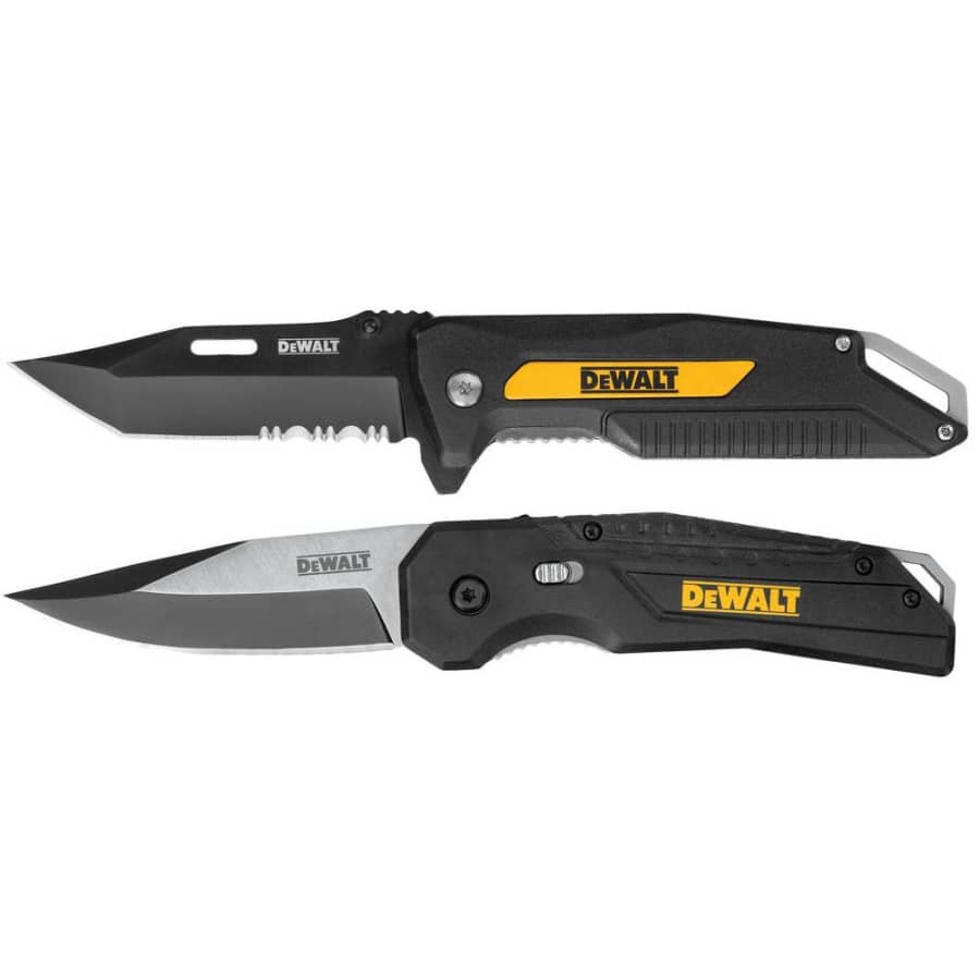 DeWalt Folding Pocket Knife 2-Pack for $15