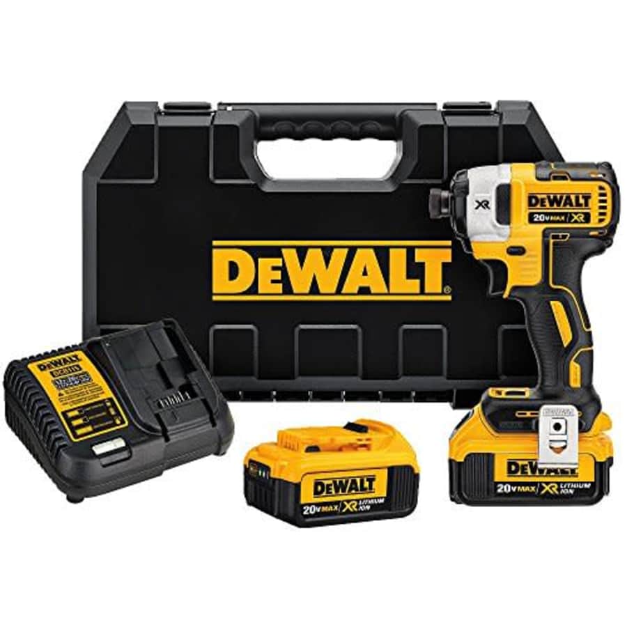 DEWALT 20V MAX XR Impact Driver Kit, Brushless, 3-Speed, 1/4-Inch, 4.0-Ah (DCF887M2) for $297 DEWALT 20V MAX XR Impact Driver Kit, Brushless, 3-Speed, 1/4-Inch, 4.0-Ah (DCF887M2) for $297