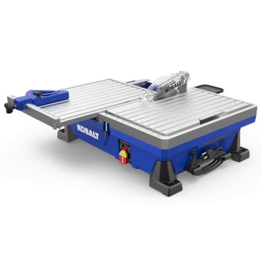 Kobalt 6A 7" Wet Sliding Tabletop Tile Saw for $189