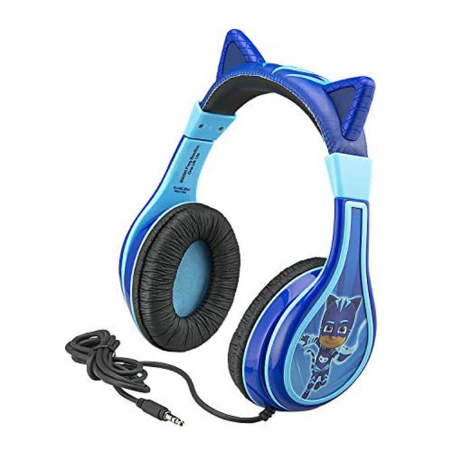 eKids PJ Masks Catboy Kids Headphones, Adjustable Headband, Stereo Sound, 3.5Mm Jack, Wired Headphones for $13