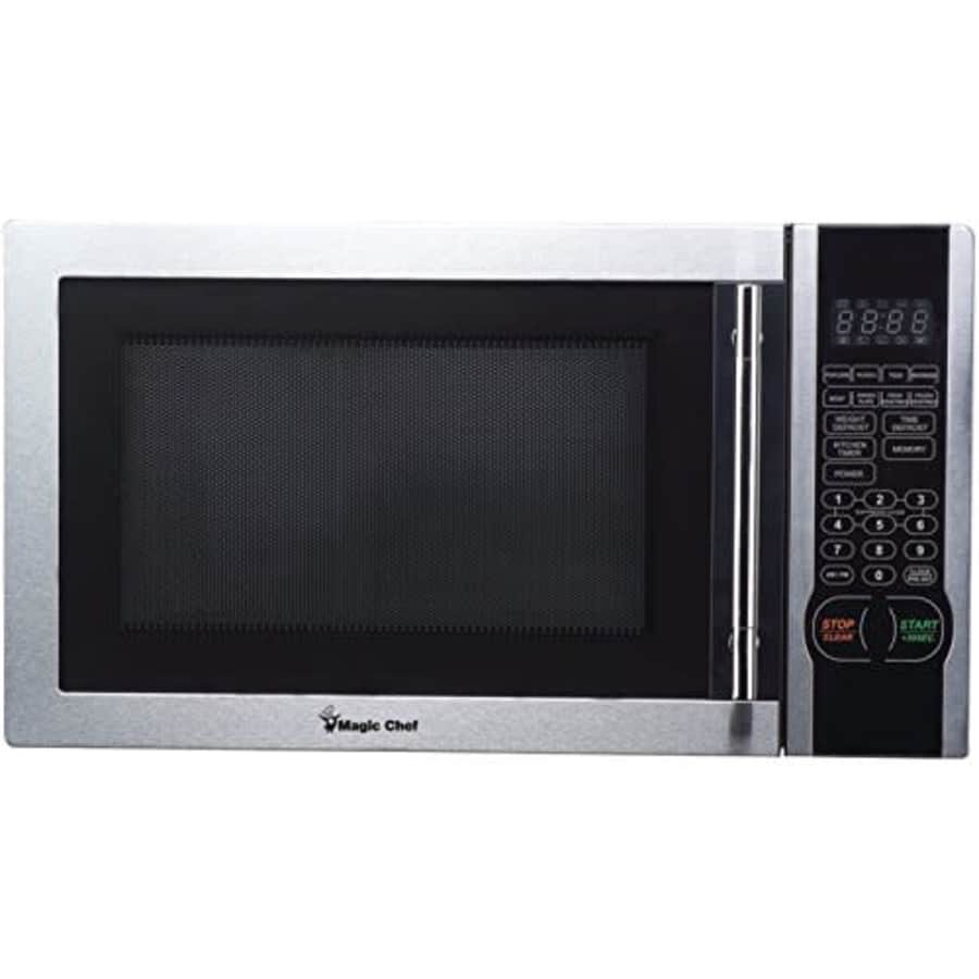 Magic Chef MCM1110ST 1.1 Cubic-Ft, 1,000-Watt Microwave with Digital Touch Stainless Steel for $146
