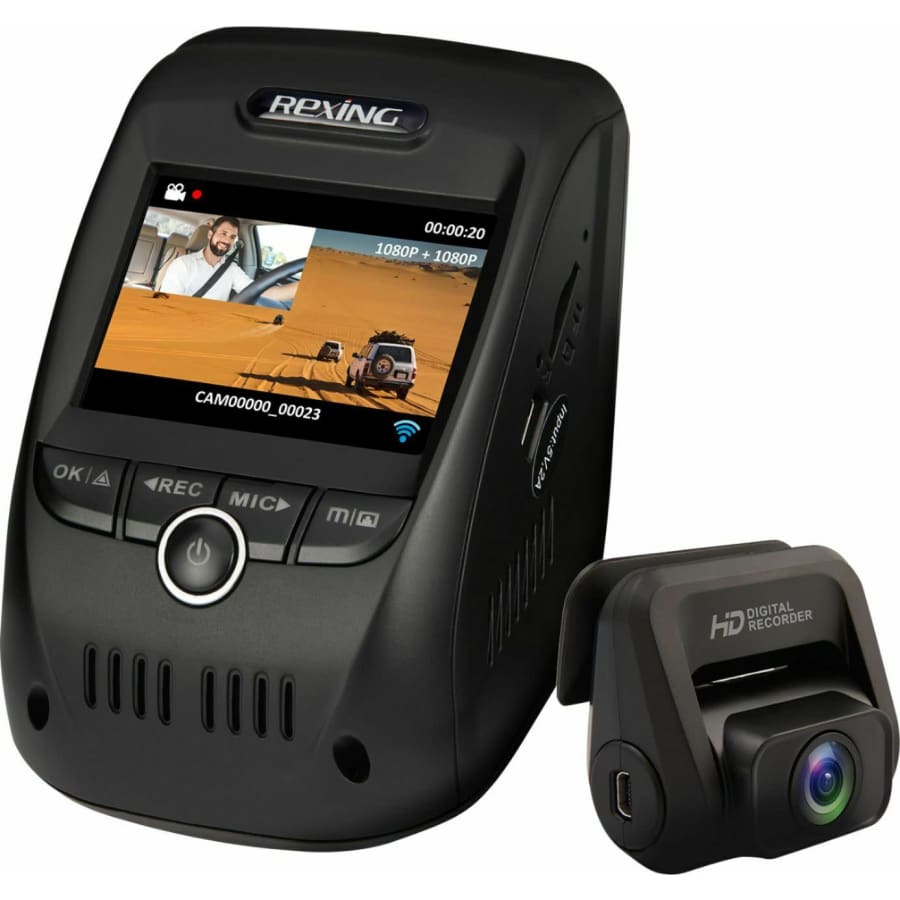 Rexing V1P Pro Plus Front & Rear Dash Cam w/ GPS & WiFi for $140