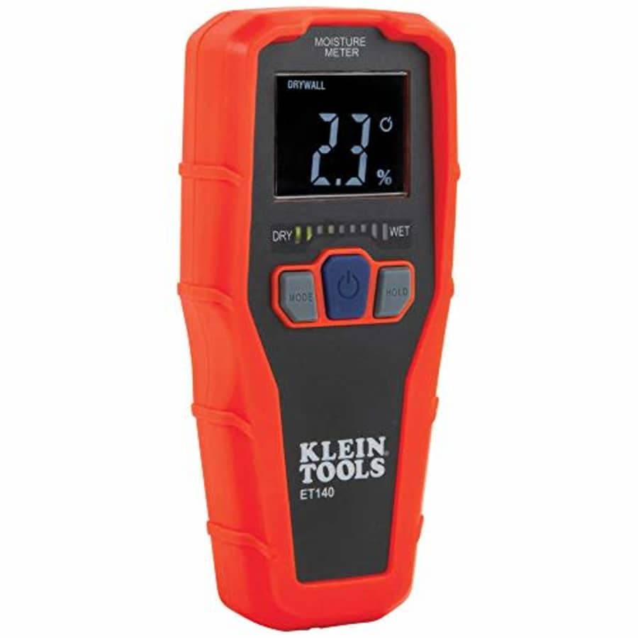 Klein Tools ET140 Pinless Moisture Meter for Non-Destructive Moisture Detection in Drywall, Wood, for $42