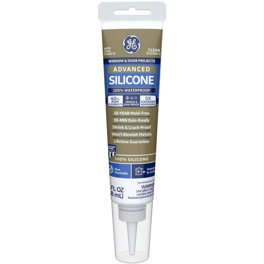 GE Window & Door Advanced Silicone 2.8-oz. Tube for $4