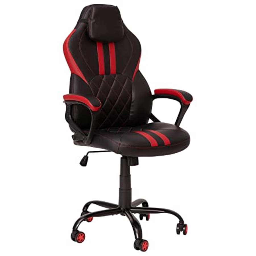 Flash Furniture Ergonomic PC Office Computer Chair - Adjustable Black and Red Designer Gaming Chair for $143