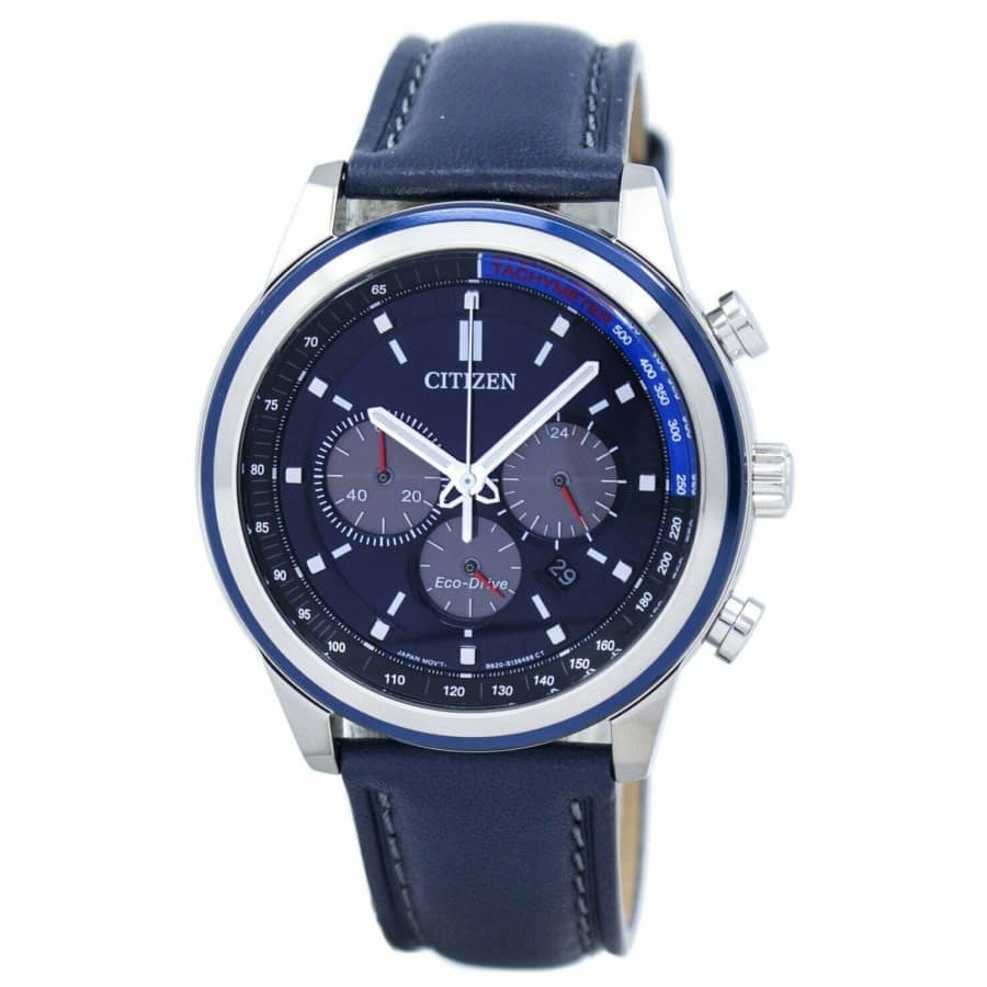 Citizen Men's Eco-Drive 43mm Chronograph Watch for $95