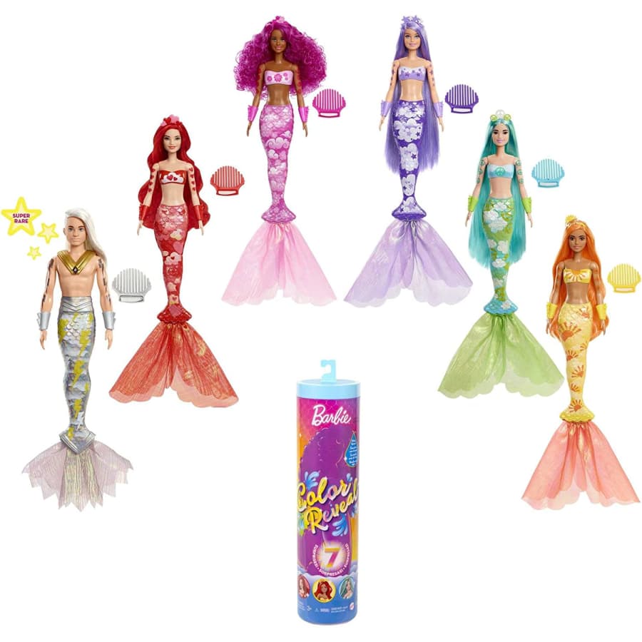 Barbie Color Reveal Mermaid Doll for $20