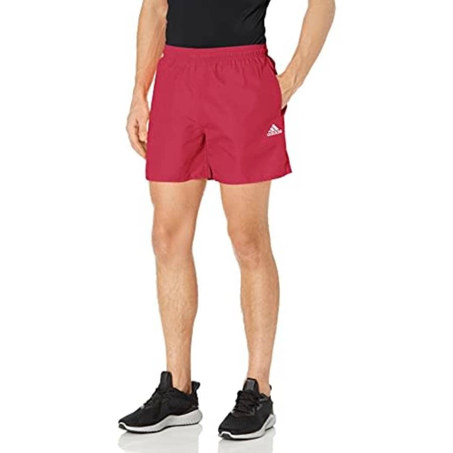 adidas Men's Solid Swim Shorts, Wild Pink/White, 3X-Large for $17 adidas Men's Solid Swim Shorts, Wild Pink/White, 3X-Large for $17